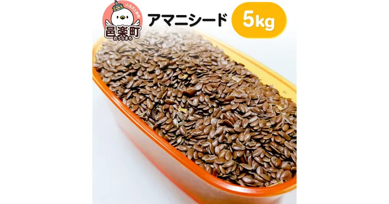 【ふるさと納税】アマニシード 5kg×1袋 サイトウ・コーポレーション 飼料