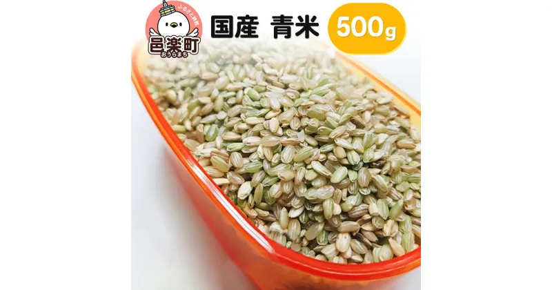 【ふるさと納税】【国産】青米 500g×1袋 サイトウ・コーポレーション 飼料