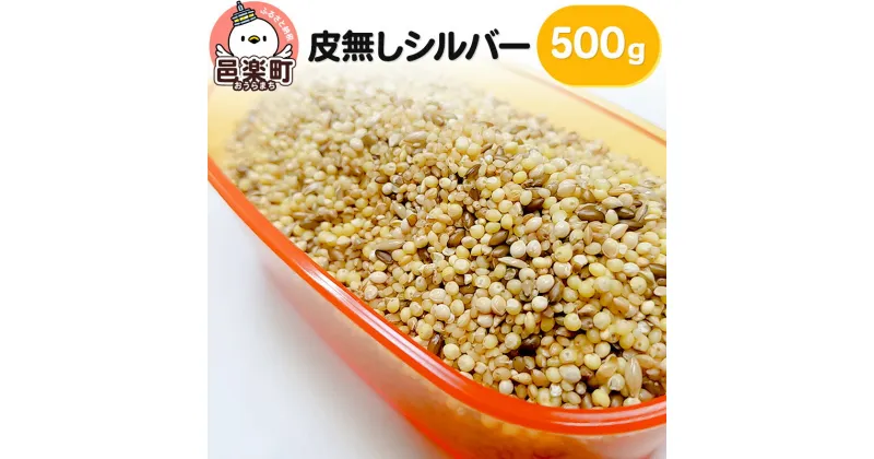 【ふるさと納税】皮無しシルバー 500g×1袋 サイトウ・コーポレーション 飼料