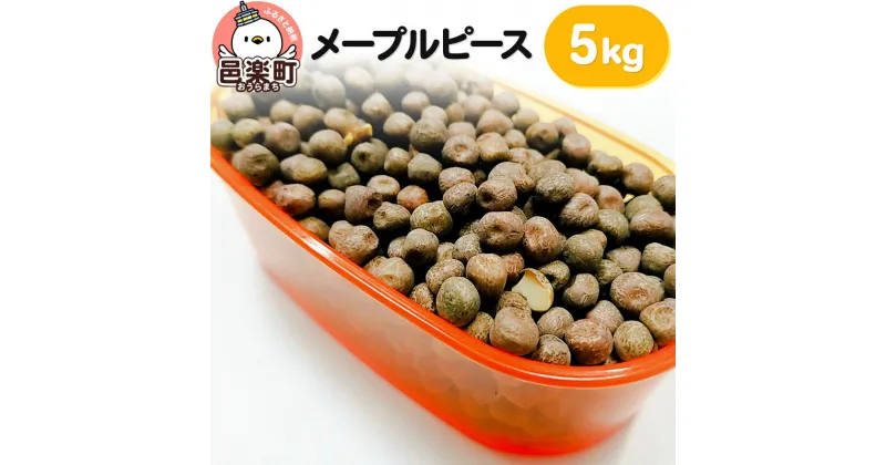 【ふるさと納税】メープルピース 5kg×1袋 サイトウ・コーポレーション 飼料