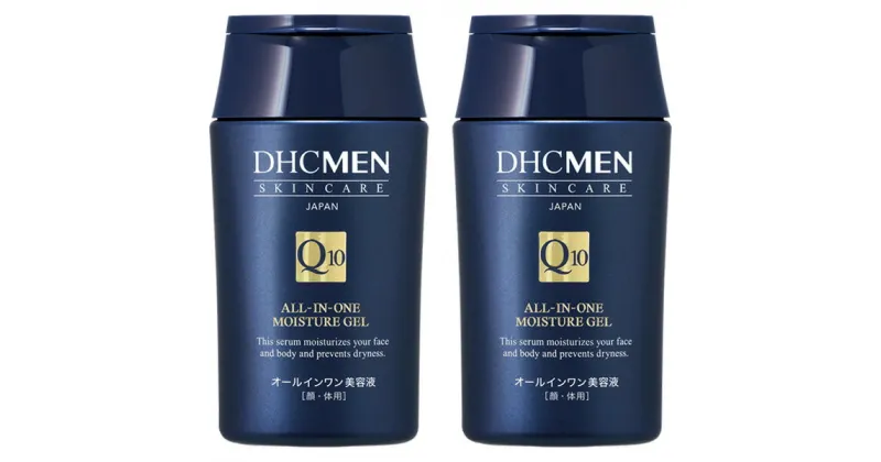 【ふるさと納税】DHC MEN オールインワン モイスチュアジェル＜顔・体用 美容液＞ 2個 ディーエイチシー メンズ 美容液 顔 体 化粧品 美容 スキンケア エイジングケア 乾燥 小ジワ 無着色 パラベンフリー アルコールフリー 天然成分配合　【11100-0660】