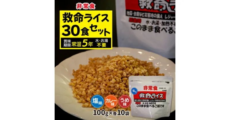 【ふるさと納税】救命ライス30食セット【1084394】