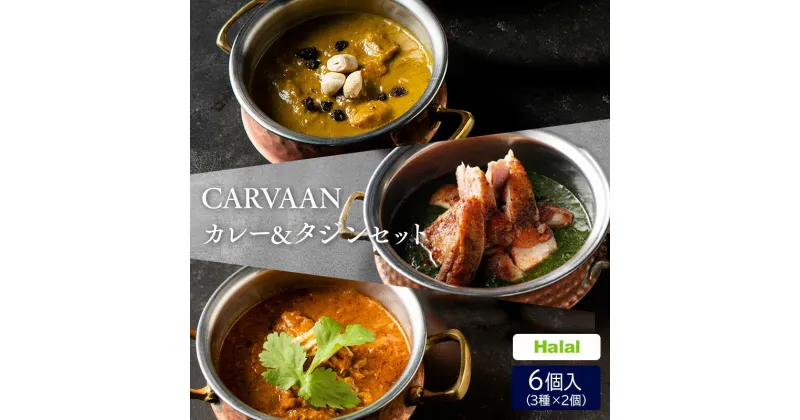 【ふるさと納税】CARVAAN　カレー＆タジンセット　加工品・惣菜・冷凍・カレー・チキンカレー　お届け：発注後、2週間程度