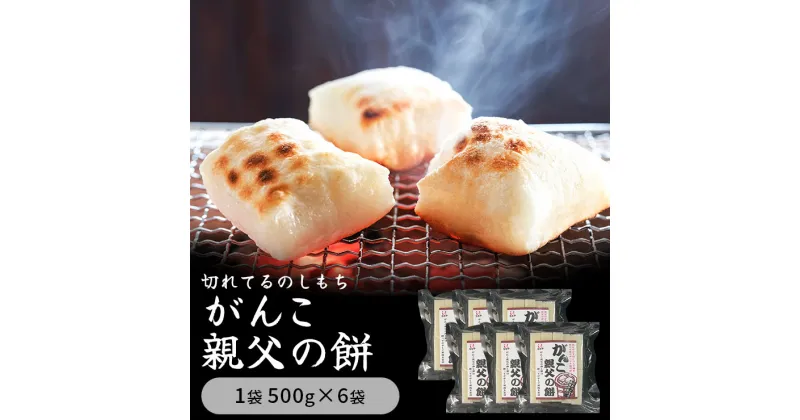 【ふるさと納税】切れてるのしもち「親父の餅」500g×6袋入り