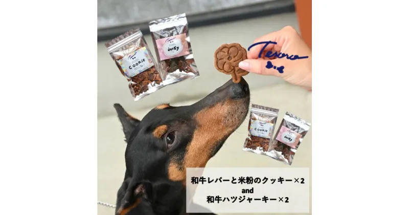 【ふるさと納税】【Tesoro】わんこ用／和牛レバー米粉のクッキーとジャーキー　各2袋セット（お肉屋さんが作る犬ご飯）