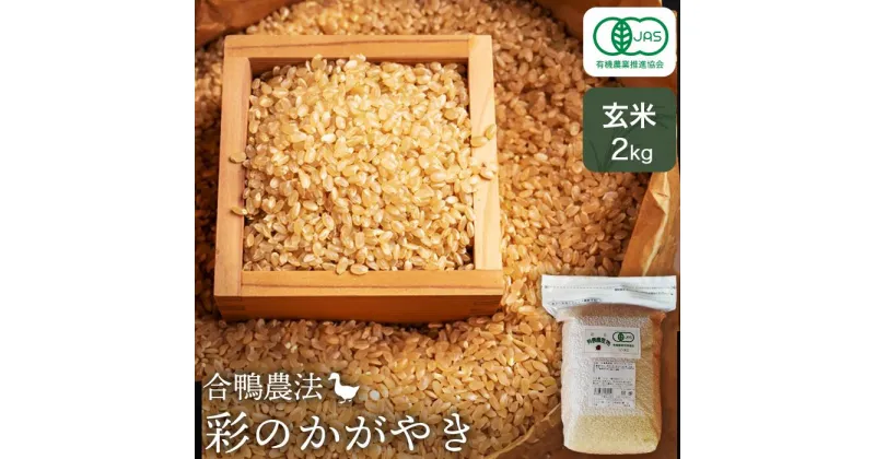 【ふるさと納税】合鴨農法　彩のかがやき玄米　2kg