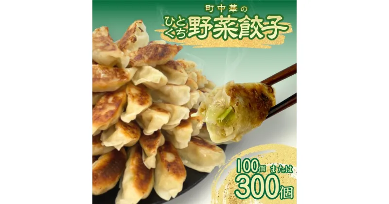 【ふるさと納税】町中華のひとくち野菜餃子：100個 or 300個【感謝祭対象★】