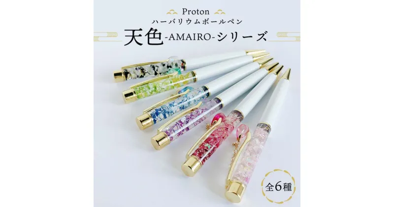 【ふるさと納税】Protonチャーム付きハーバリウムボールペン「天色」シリーズ ペン 文具 文房具 オフィス 雑貨 ギフト 贈答 プレゼント 記念品 F5K-408