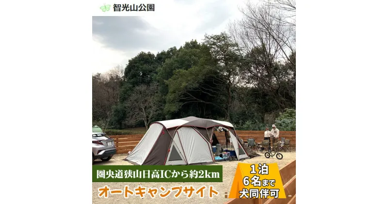 【ふるさと納税】No.272 智光山公園キャンプ場　オートキャンプサイト（犬同伴可）利用券 ／ 自然 動物園 植物園 アスレチック 送料無料 埼玉県