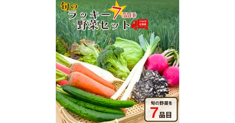 【ふるさと納税】＜10回定期便＞旬のラッキー7野菜セット（野菜7種詰合せ）　【11218-0135】　# 定期便 野菜 深谷ねぎ 深谷 深谷市