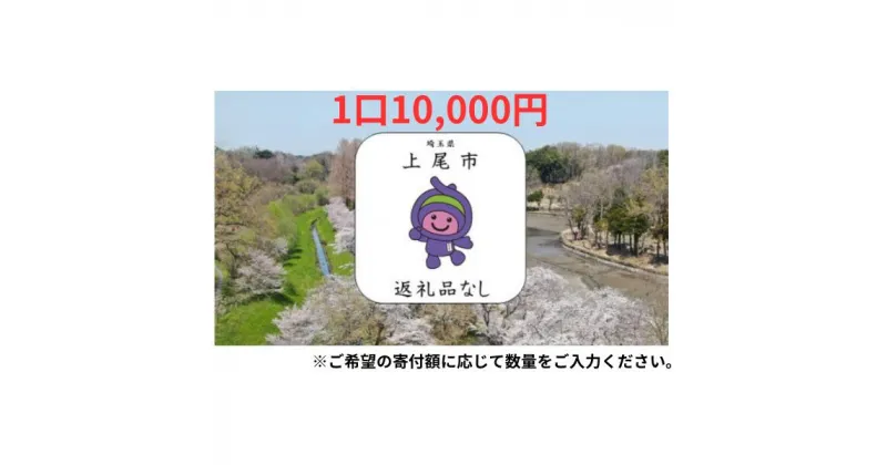 【ふるさと納税】上尾市への返礼品無し寄付(10,000円分) | 埼玉県 上尾市 応援 支援 プロジェクト 自治体支援 返礼品なし お礼の品なし 埼玉県 ふるさと支援 ふるさと応援 発展 自治体への寄付 寄付