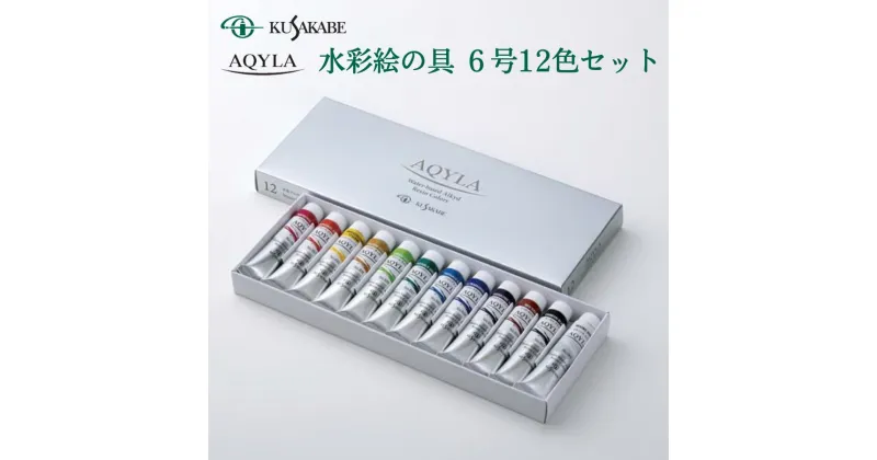 【ふるさと納税】アキーラ 水彩絵の具 6号 12色セット クサカベ 絵具 絵の具 水彩 絵の具セット