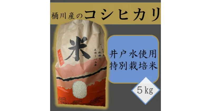 【ふるさと納税】桶川産のコシヒカリ(井戸水使用・特別栽培米)5kg 精米【1352042】