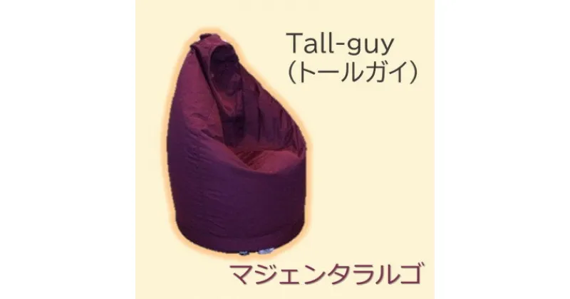 【ふるさと納税】1人掛け屋内外兼用ビーズソファ Tall-guy(トールガイ)　マジェンタラルゴ【1356152】