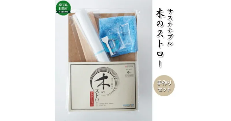 【ふるさと納税】木のストロー 手作りセット　雑貨・日用品・雑貨・日用品