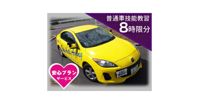 【ふるさと納税】普通車 技能教習チケット(8時限分)+スーパー安心プラン【1232470】