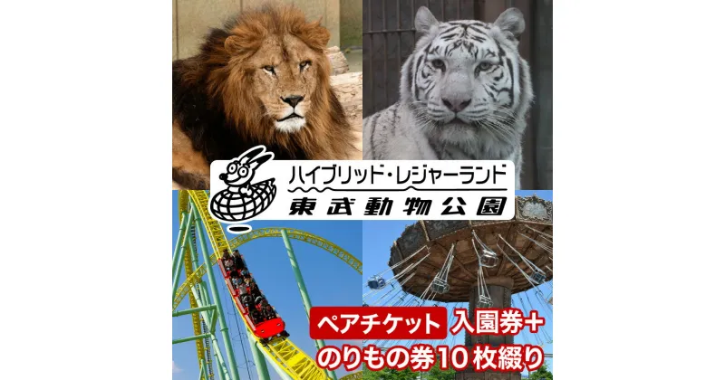 【ふるさと納税】東武動物公園【入園券＋のりもの券10枚綴り（ペア）】動物園 遊園地 植物園 プール イルミネーション レジャー テーマパーク 遊び お出かけ 旅行埼玉県 白岡市 送料無料【11246-0237】