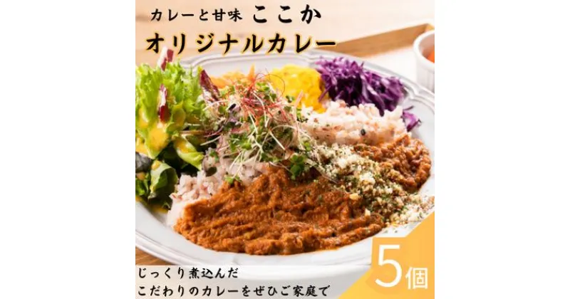 【ふるさと納税】ここか　オリジナルカレー　5個冷凍セット　 惣菜 冷凍 レトルトカレー 肉の旨味 中辛 便利 手軽 簡単調理 ランチ 昼食 夕飯 晩御飯 夜食 洋食 湯煎調理 温めるだけ