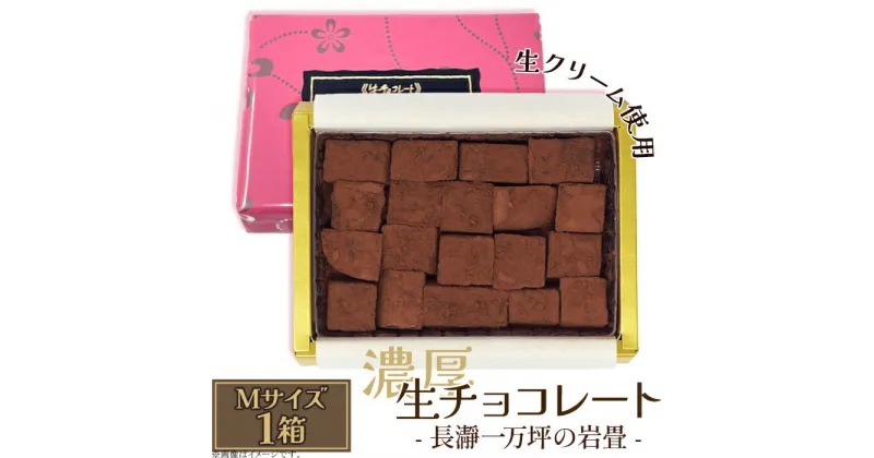 【ふるさと納税】生チョコレート 生クリーム カカオ 濃厚 とろける 急速冷凍 プレゼント ギフト 贈り物 名物 名産 送料無料 生チョコレート「長瀞一万坪の岩畳」Mサイズ（約133g）