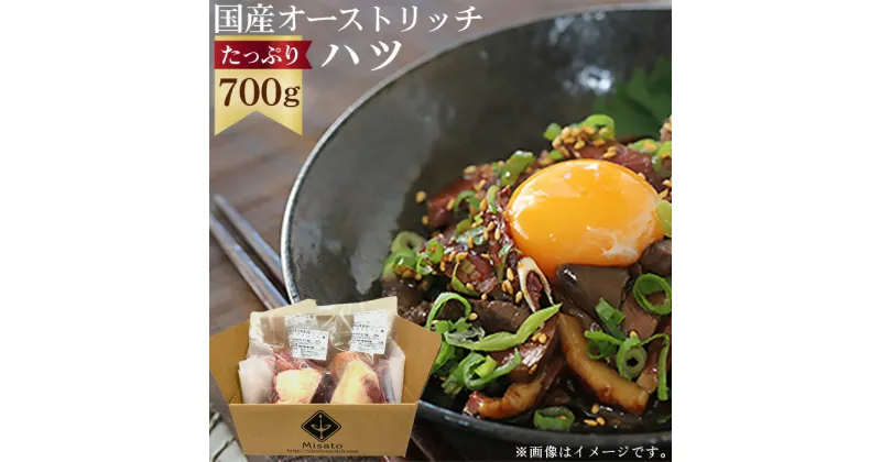 【ふるさと納税】 国産オーストリッチハツ700g ／ ヘルシー ダチョウ 送料無料 埼玉県 No.067