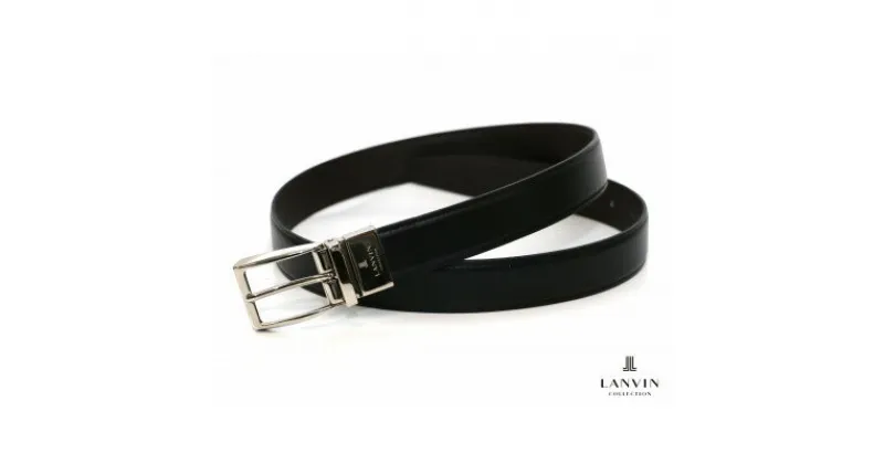 【ふるさと納税】【LANVIN　COLLECTION】 リバーシブルベルト レザーベルト 紳士用【JLMB8230】【1384119】