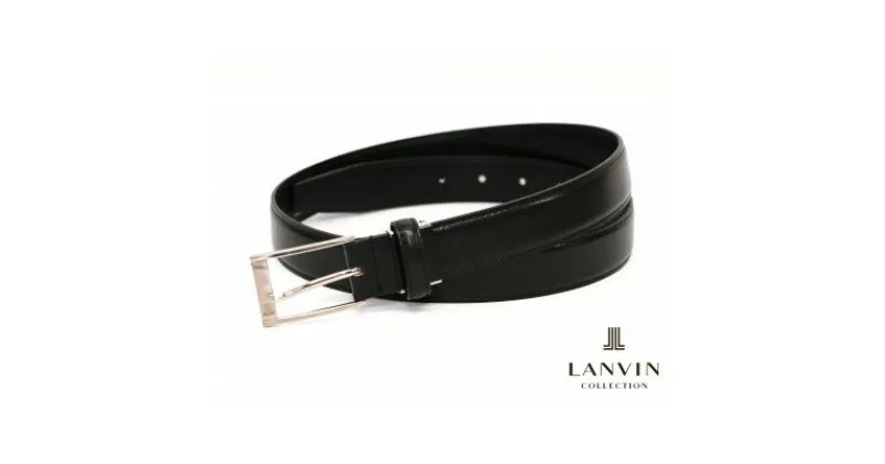 【ふるさと納税】LANVIN　COLLECTION　シュリンクレザーベルト　JLMB3180　紳士用【1478386】